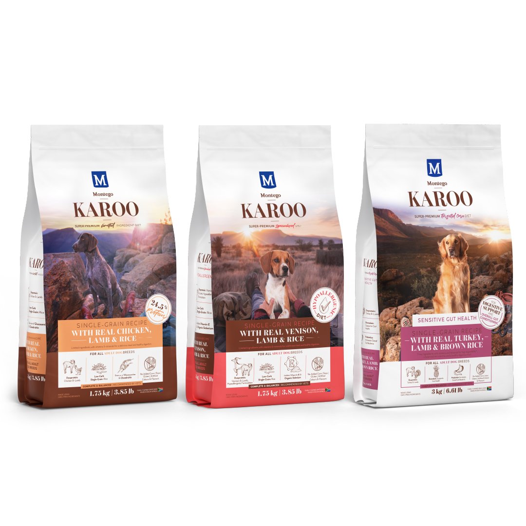 Karoo adult dog food range