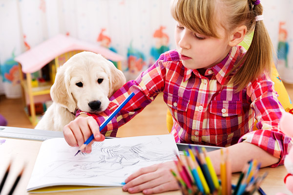 Child-and-Dog